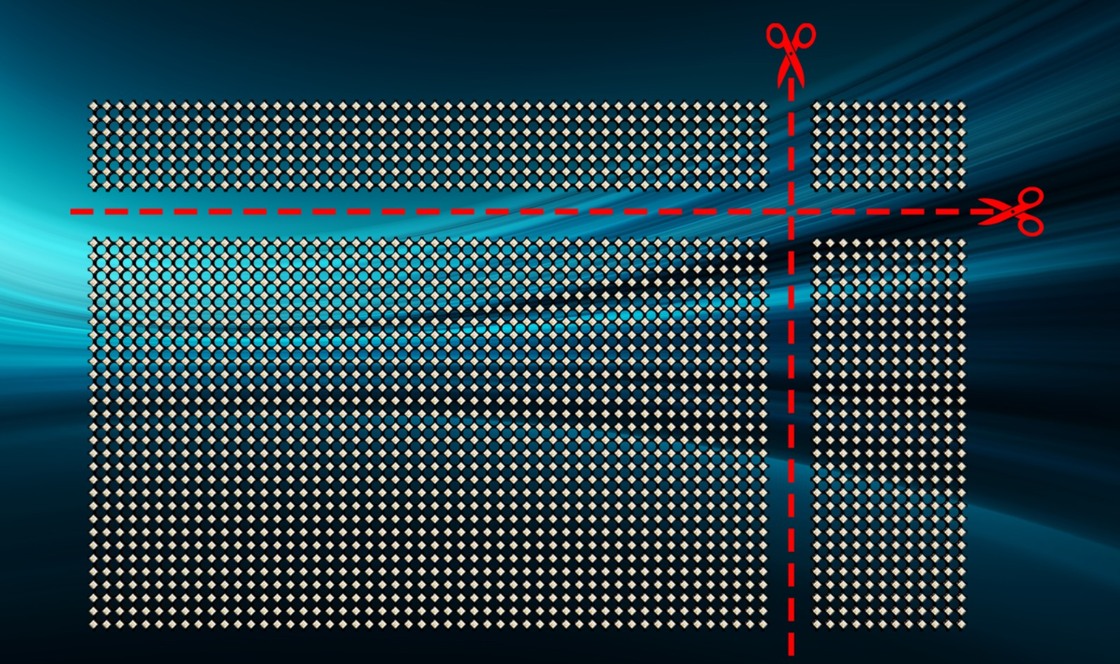 High Transparency Ultra-Thin Adhesive LED Video Wall Holographic LED Display Holographic Invisible Screen