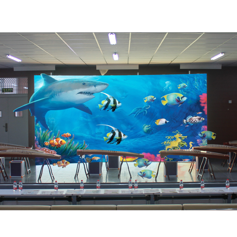 3D Virtual Exhibition Hall 3D Cinema Aviation 8K 3D Big Screen LED Video Wall Screen Display Panel