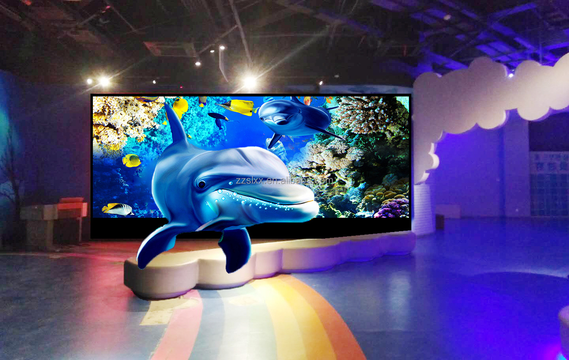Three Dimensional Interactive Intelligent Teaching Laboratory Research Full Color 3D Indoor LED Display Screen