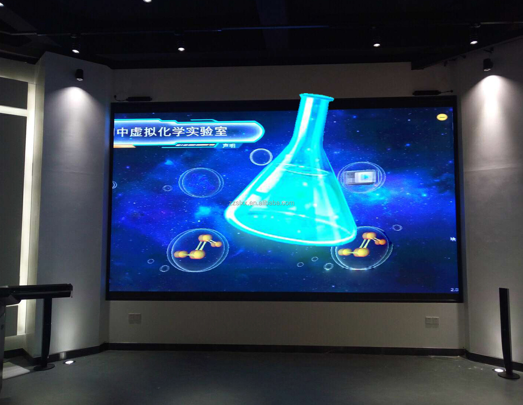 Three Dimensional Interactive Intelligent Teaching Laboratory Research Full Color 3D Indoor LED Display Screen
