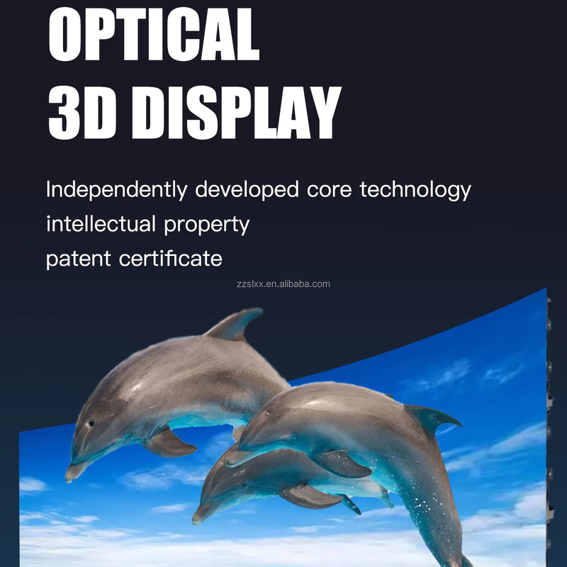 Polarized Optical 3D Virtual Panels Wall Mounted Indoor LED Display Screen Video Wall