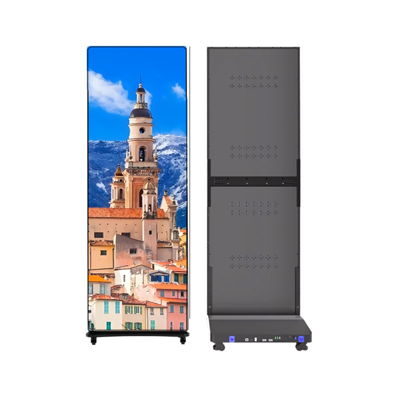 Good Selling Customized Folding Indoor Floor-Standing LED Display Panel LED Poster Display Screen