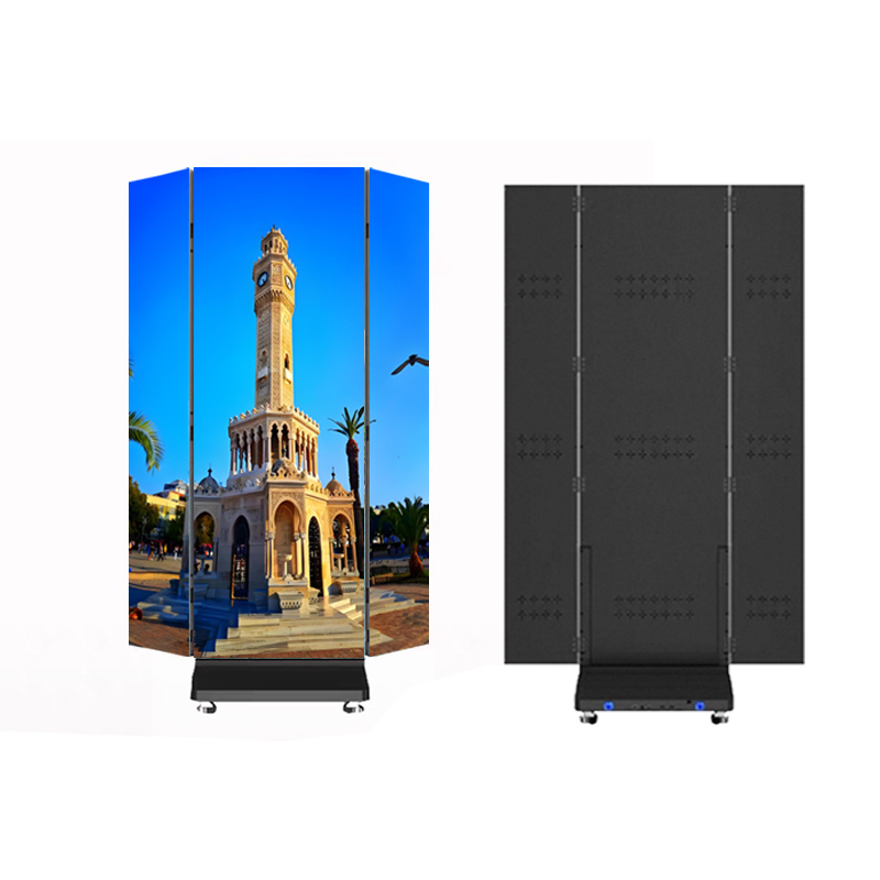 Factory Customized Commerical Poster LED Video Wall Screen Foldable LED Poster Display Screen
