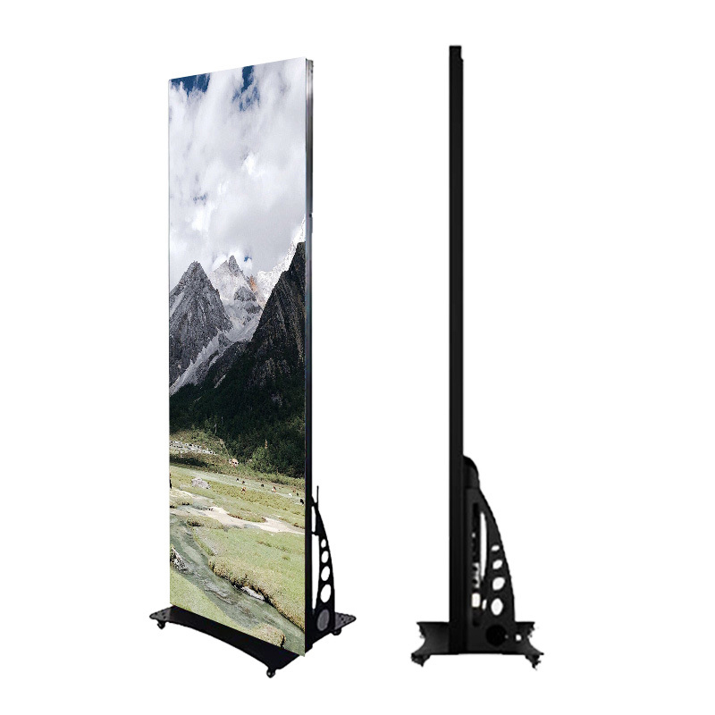 Good Price Customized Dust-Proof Floor Stand Poster LED Screen Folding LED Poster Screen