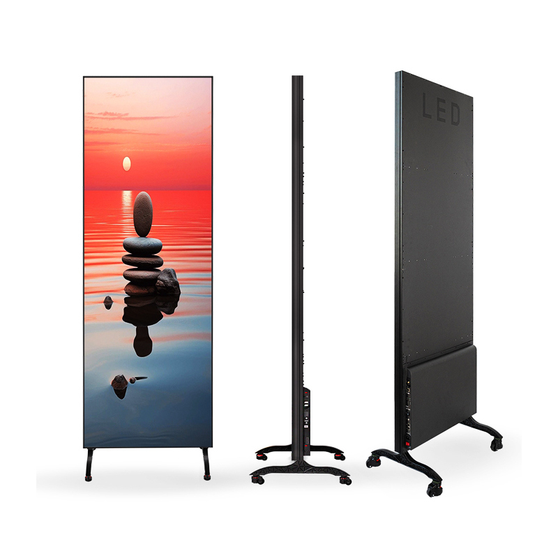 Good Price Customized Dust-Proof Floor Stand Poster LED Screen Folding LED Poster Screen