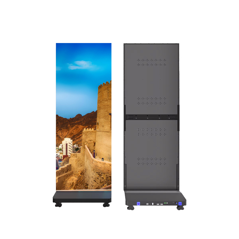 Hot Sale Floor Stand Digital Advertising Display Indoor Foldable LED Poster Screen