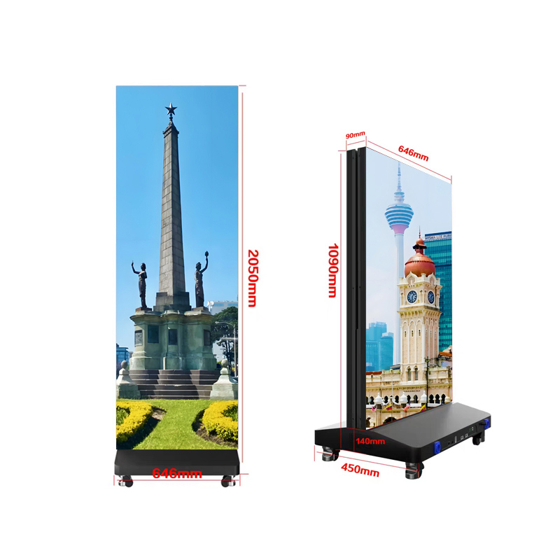 Customized Floor Standing Digital Advertising Poster LED Shop Digital Display Screen