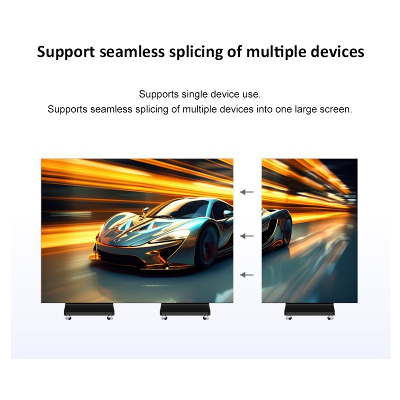 Folding Indoor Vertical Digital Touch Screen Display Floor Standing LED Poster Screen