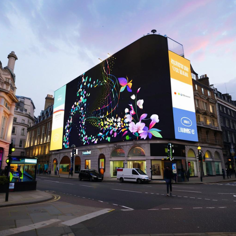 Customized Micro 3D Outdoor Wall LED Display Screen for City Construction Scenic Spots