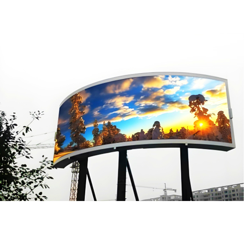 Large Screen Video Billboard LED Display Flexible Outdoor Curved Big HD LED Display Advertising Screen