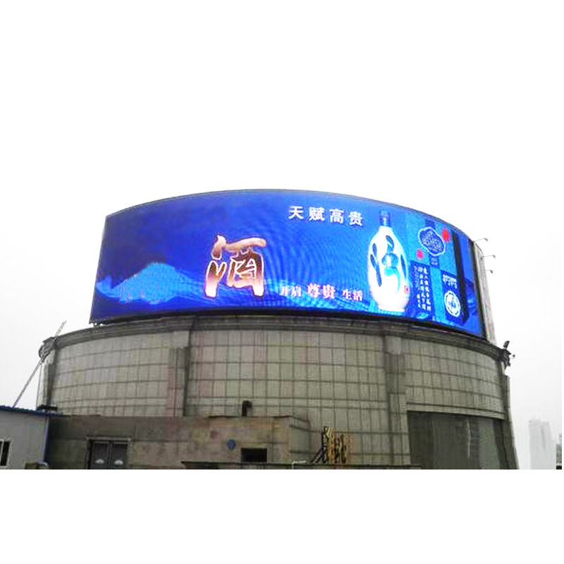 Large Screen Video Billboard LED Display Flexible Outdoor Curved Big HD LED Display Advertising Screen