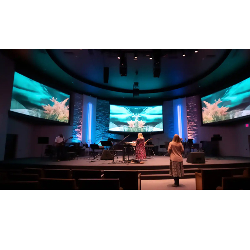 High Resolution Church Stage Backdrop LED Screen Video Wall Panel for Church