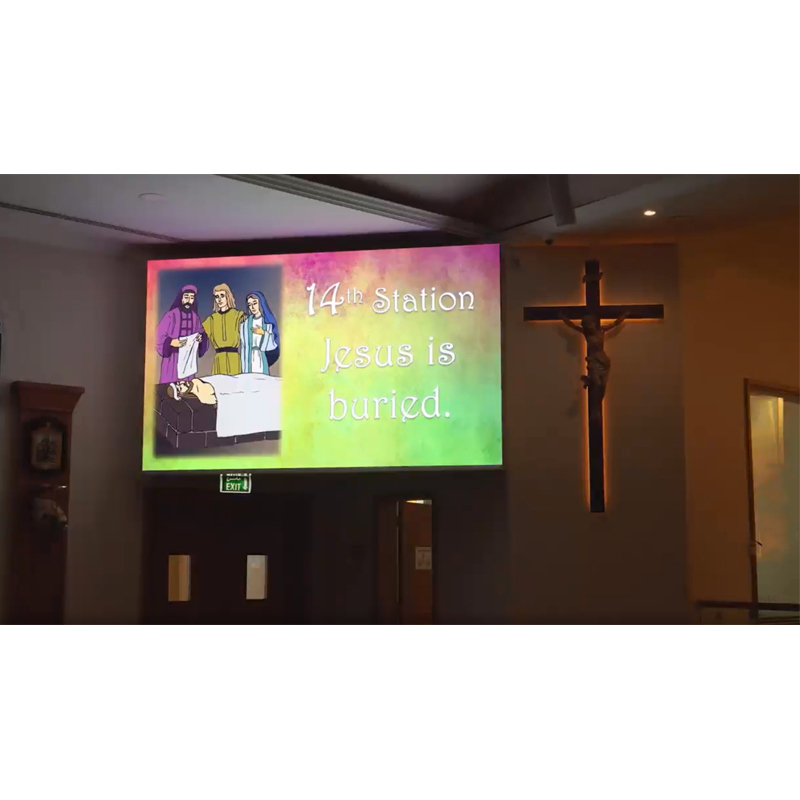 High Resolution Church Stage Backdrop LED Screen Video Wall Panel for Church