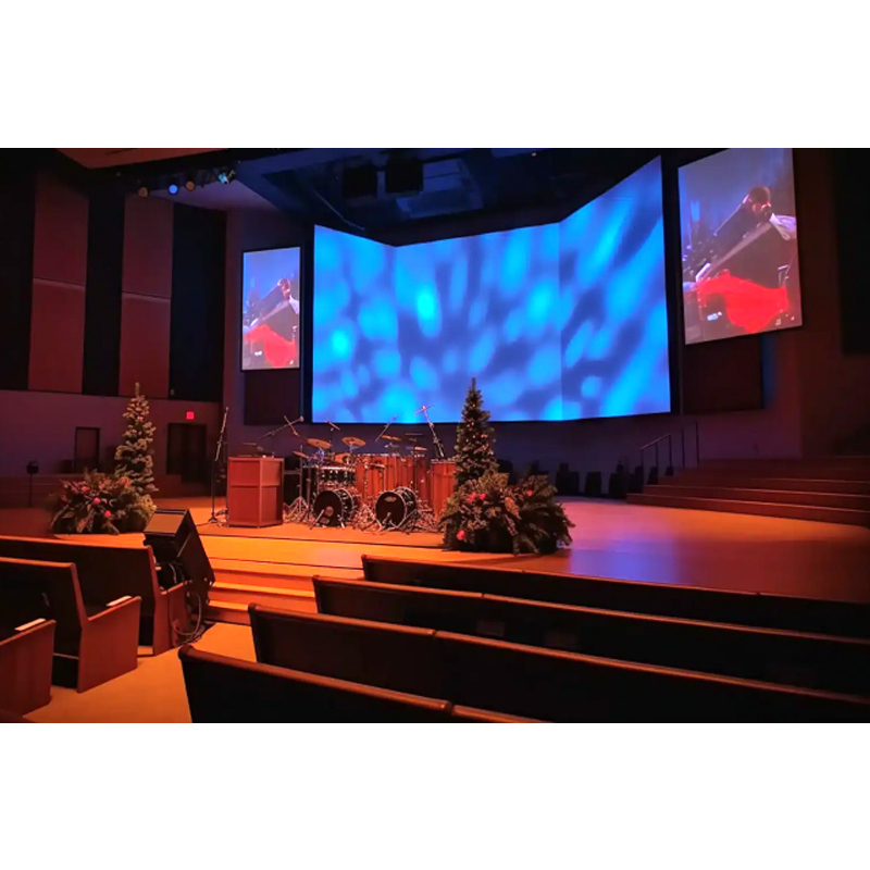 High Resolution Church Stage Backdrop LED Screen Video Wall Panel for Church
