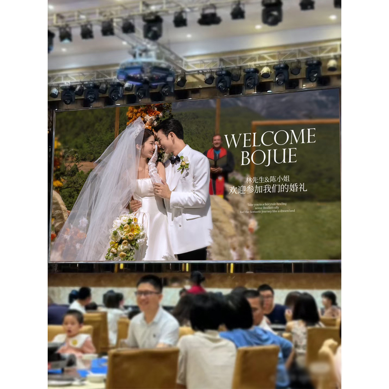 Customize Wall Mounted Indoor Fixed LED Display Screen Sale for Church Conference Hall Hotel Wedding