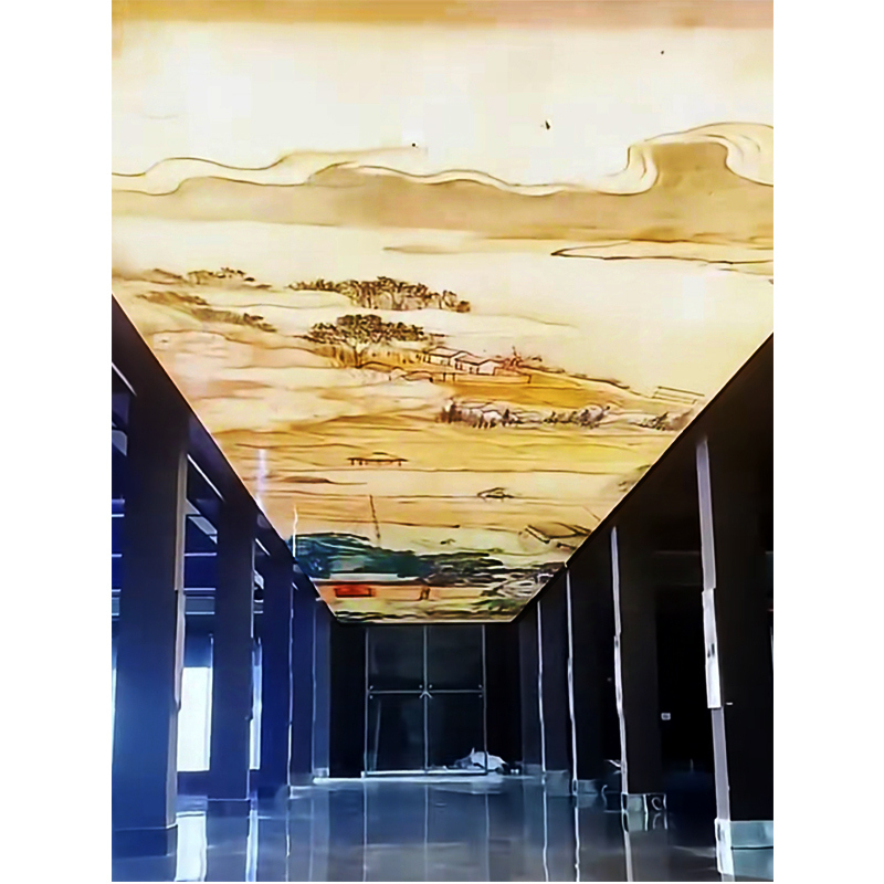 Suspended Roof Shopping Mall Scenic Area Outdoor Indoor Video Display Wall LED Ceiling Screen