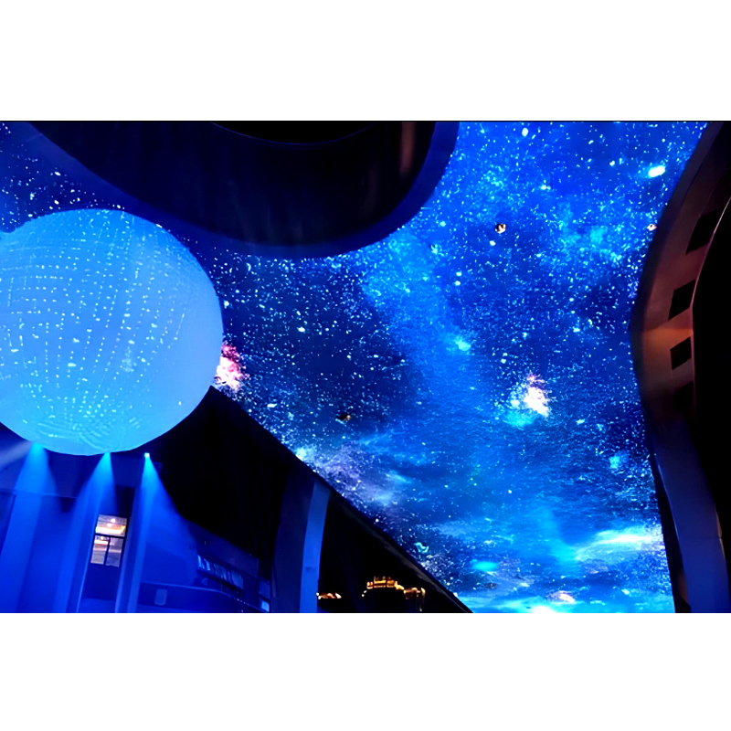 Suspended Roof Shopping Mall Scenic Area Outdoor Indoor Video Display Wall LED Ceiling Screen