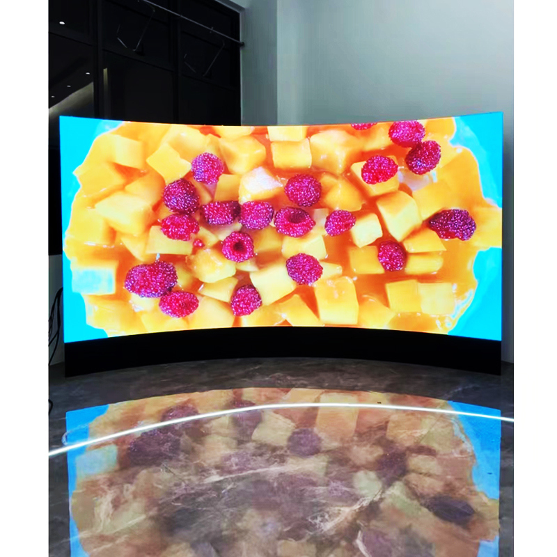 Curved Fast Food Indoor Led  P2.5 Indoor Led Display Screen Panel Led Screen Display for Event