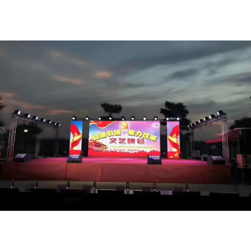 Customized Outdoor Concert Event Church Wedding Back Stage Screen Digital LED Display Rental Screen