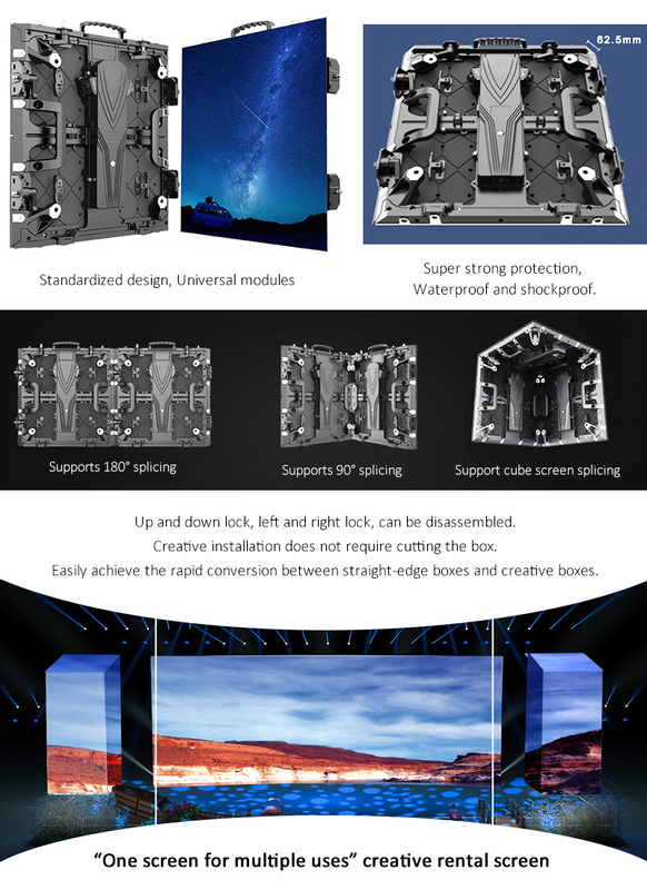 Rental Advertising Event Stage LED Screen 4k Video Wall Universal Indoor Outdoor LED Display