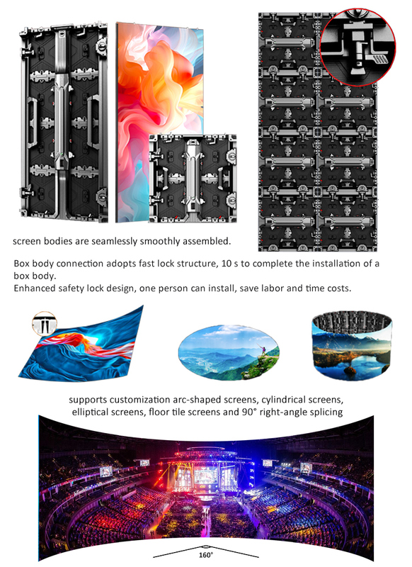 Rental Advertising Event Stage LED Screen 4k Video Wall Universal Indoor Outdoor LED Display