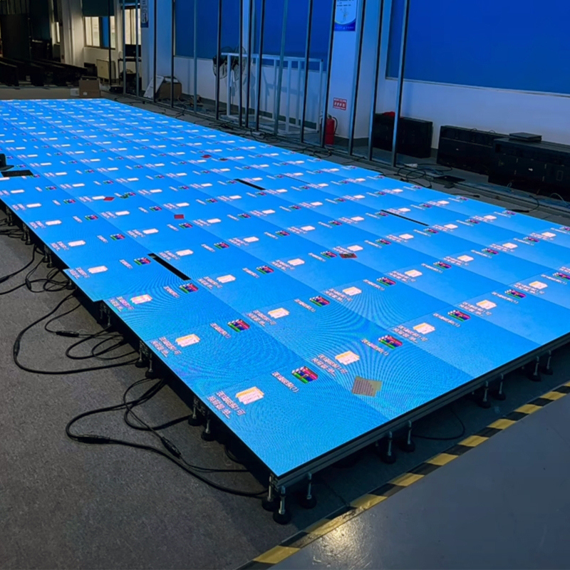 Hot Selling Customized P2.9 Advertising Dance Floor Standing LED Screen Display Floor LED Screen