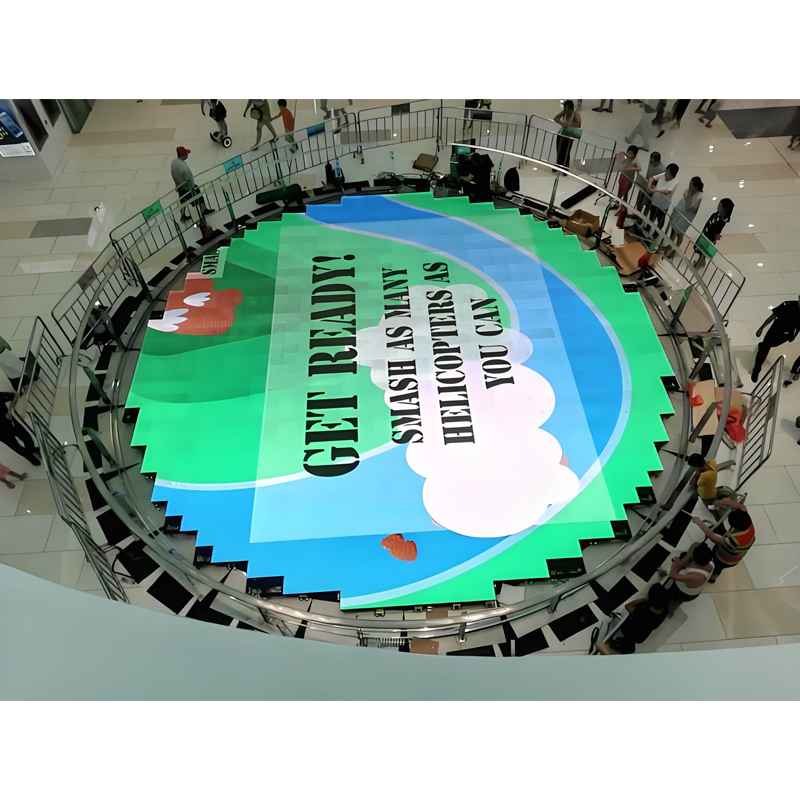 Full Color LED Floor Tile Display Screen Interactive 3d Dynamic Body-sensing P3.91 Shopping Mall Floor Electronic Screen