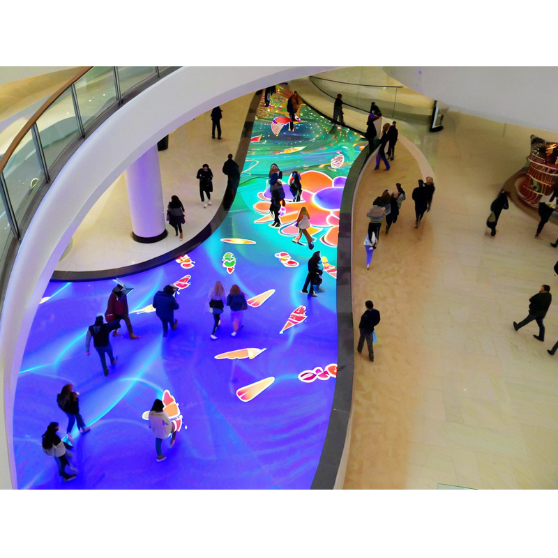 Mall Stage Floor Dynamic Electronic Display Waterproof Interactive Dance Floor LED Floor Tile Screen