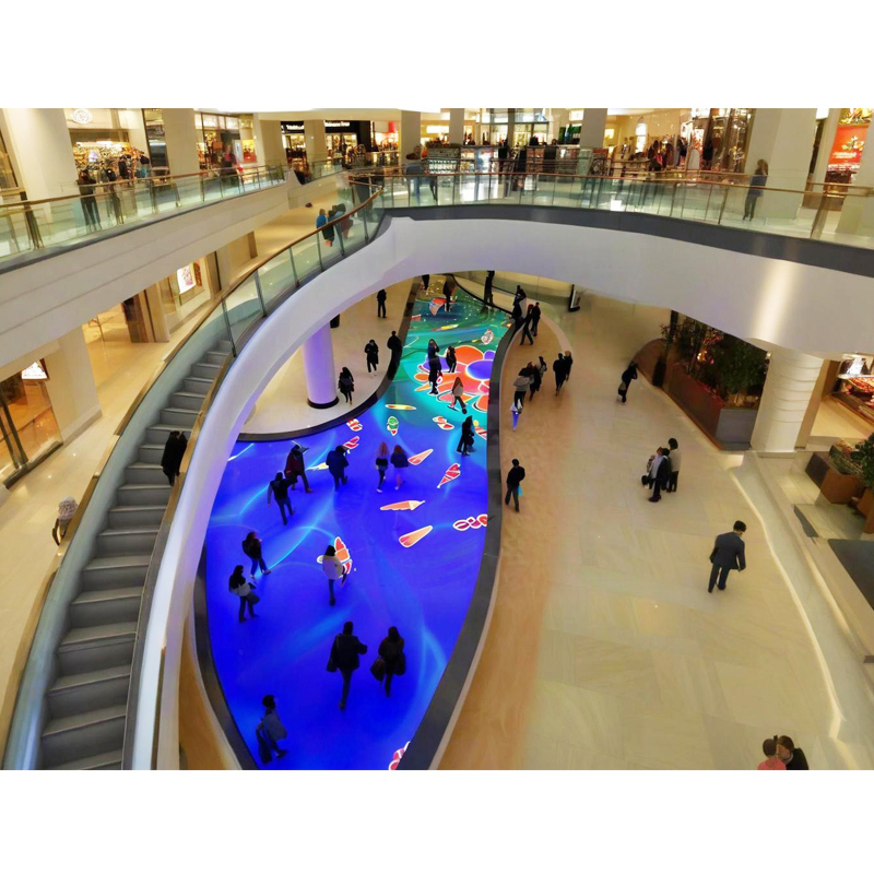 Multi Person Interactive Radar sensor LED Floor Tile Screen Intelligent High Definition Display