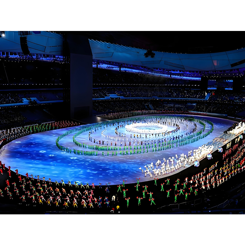 Scenic Area Tunnel Screen P4.81 Outdoor Indoor Interactive Floor Tile Screen LED Full Color Dance Floor Screen