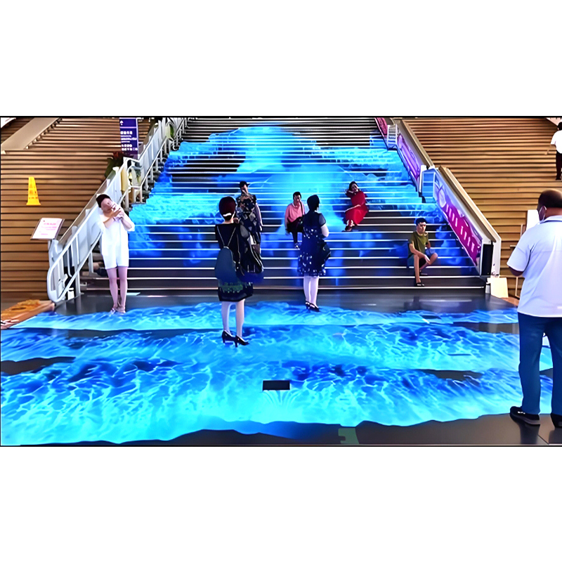 Shopping Mall Sensor Interaction Floor Standing Touch Stage LED Screen Dance Floor LED Display