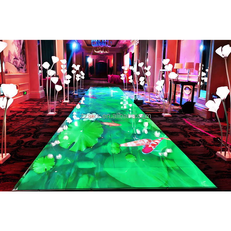 Shopping Mall Sensor Interaction Floor Standing Touch Stage LED Screen Dance Floor LED Display
