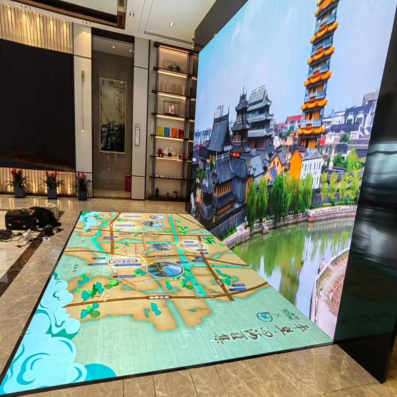 Giant Interactive LED Floor Screen Waterproof Advertising Screen Outdoor Floor Stage Display