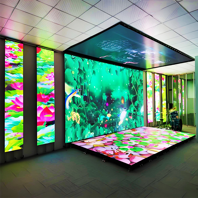 Customized Led Interactive Floor Screen Waterproof Interactive Screen Led Stage Floor Screen