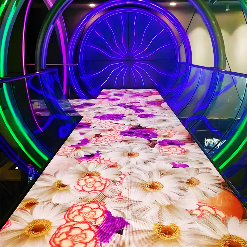 Led Poster Floor Interactive Dance Floor Video Tile Led Display Screen Flexible Led Screen Floor