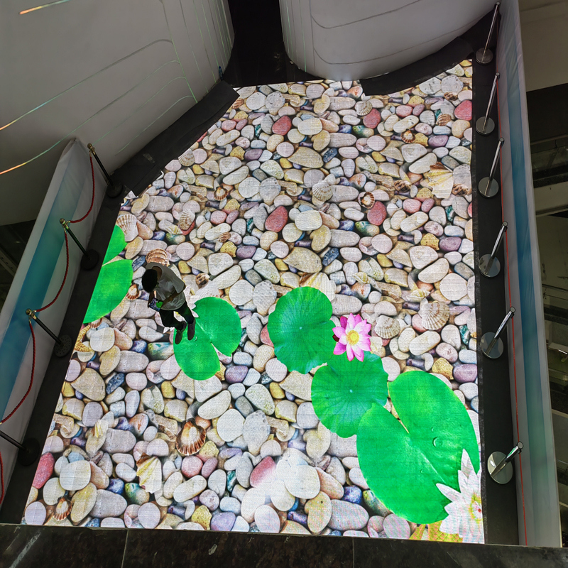 Led Poster Floor Interactive Dance Floor Video Tile Led Display Screen Flexible Led Screen Floor