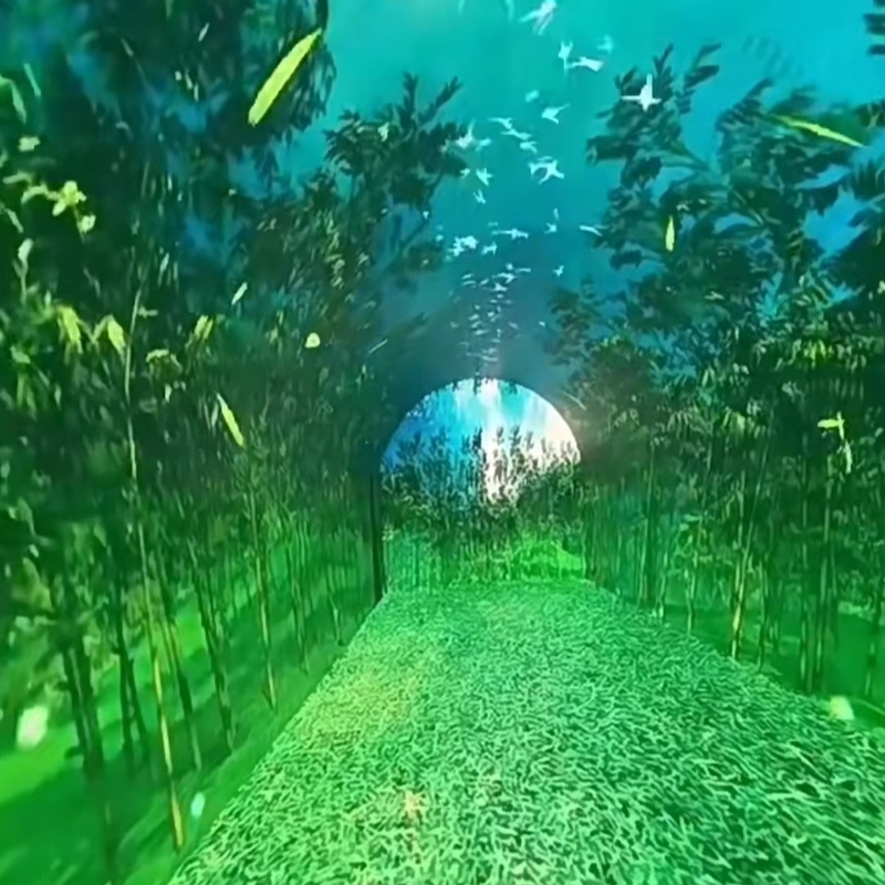 Aviation Cinema Certification 8K Immersive Flexible Curved Micro LED Videos Walls Interactive Time Tunnel LED Display Screen