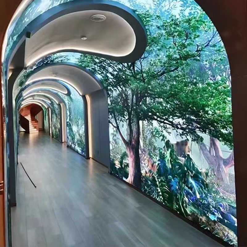 Hot Sale P4 Flexible LED Screen Customized Screen Advertising Display Video Player Flexible Curved LED Display