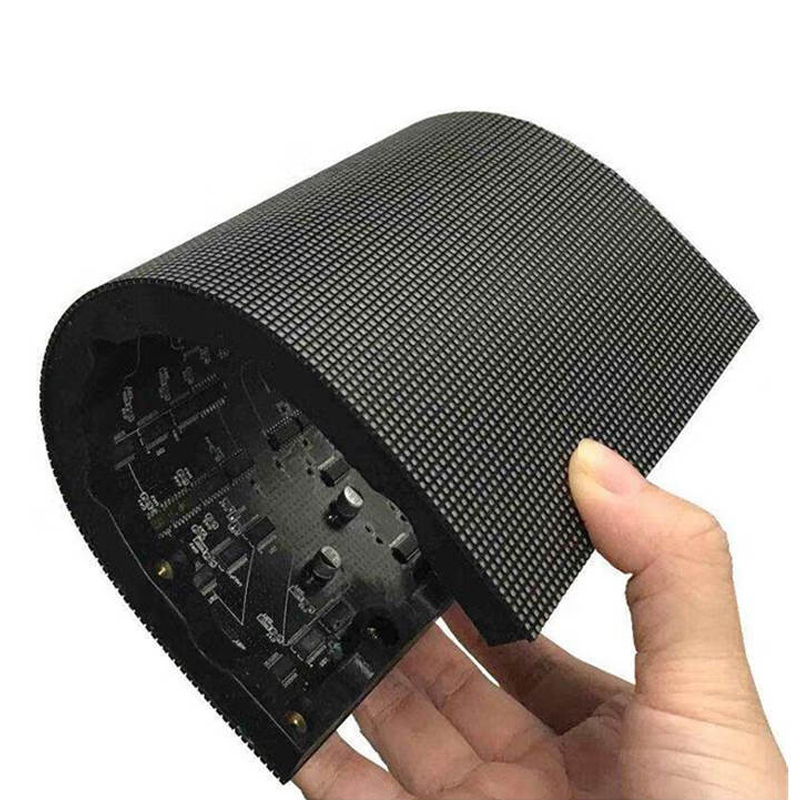 Customized Flexible LED Display Screen Cylindrical ARC Ribbon Curved Full Color HD Outdoor Waterproof Indoor LED Soft Screen