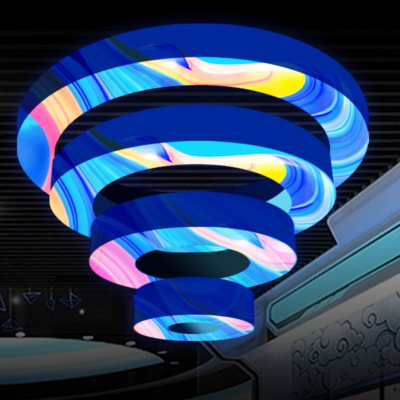 Customized Flexible LED Display Screen Cylindrical ARC Ribbon Curved Full Color HD Outdoor Waterproof Indoor LED Soft Screen
