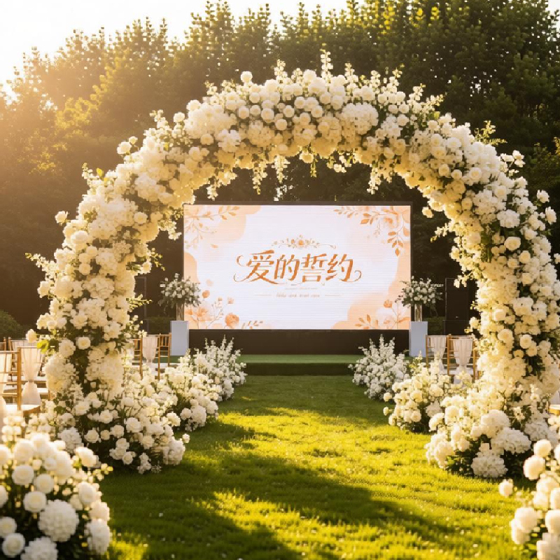 LED indoor P2.6 rental screen is lightweight and easy to install, suitable for weddings, hotels, and event venues