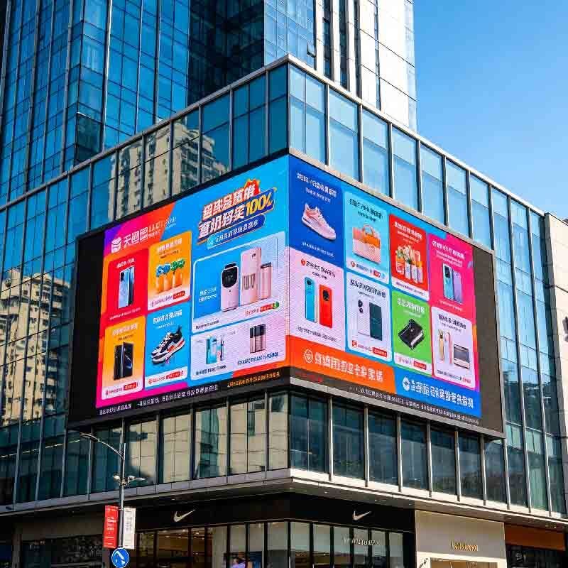 P2.5 Outdoor LED display screen, shopping mall activity screen, outdoor high protection, high brightness, high durability large screen