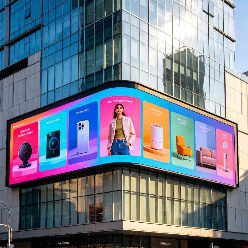 P3 Outdoor LED display screen, shopping mall activity screen, outdoor high protection, high brightness, high durability large screen