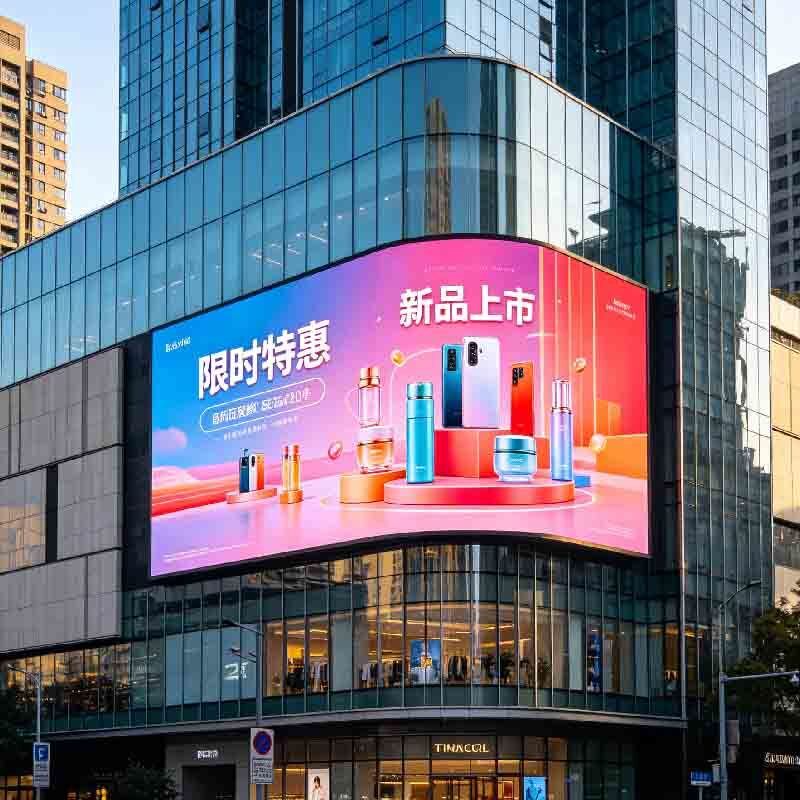 P3 Outdoor LED display screen, shopping mall activity screen, outdoor high protection, high brightness, high durability large screen