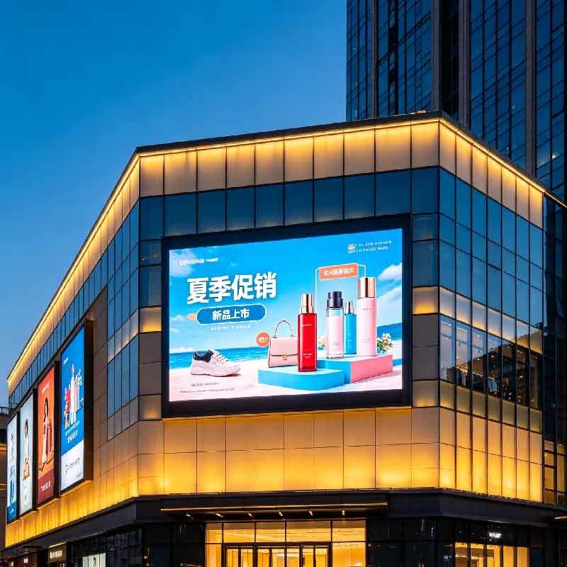 P4 Outdoor LED display screen, shopping mall activity screen, outdoor high protection, high brightness, high durability large screen
