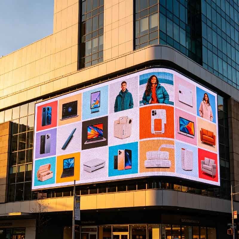 P4 Outdoor LED display screen, shopping mall activity screen, outdoor high protection, high brightness, high durability large screen