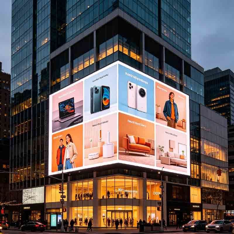 P4 Outdoor LED display screen, shopping mall activity screen, outdoor high protection, high brightness, high durability large screen
