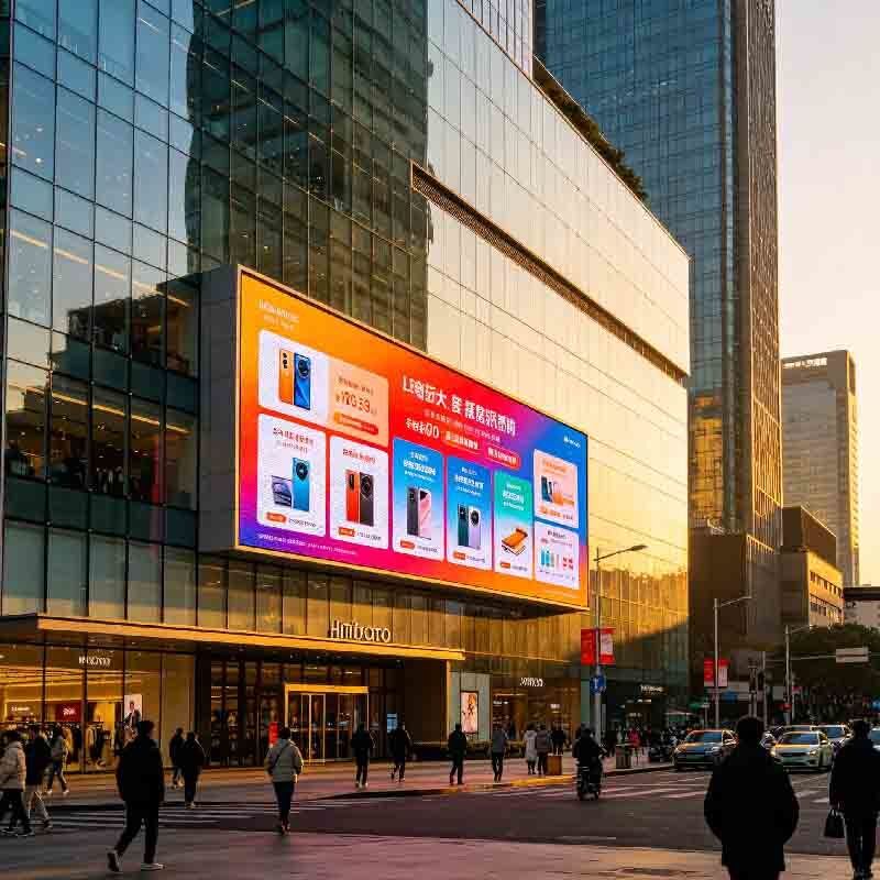 P4 Outdoor LED display screen, shopping mall activity screen, outdoor high protection, high brightness, high durability large screen