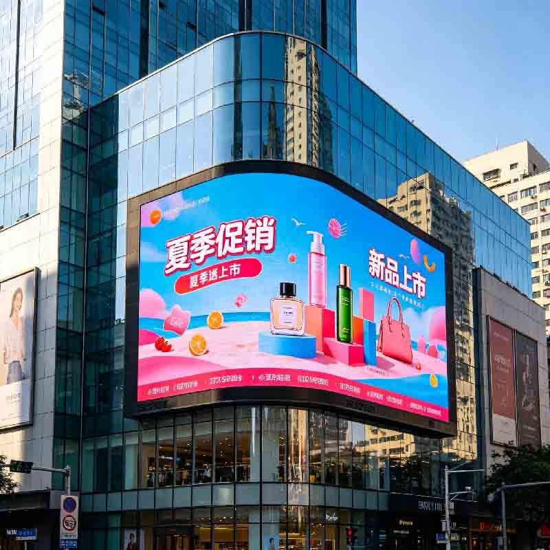 P4 Outdoor LED display screen, shopping mall activity screen, outdoor high protection, high brightness, high durability large screen