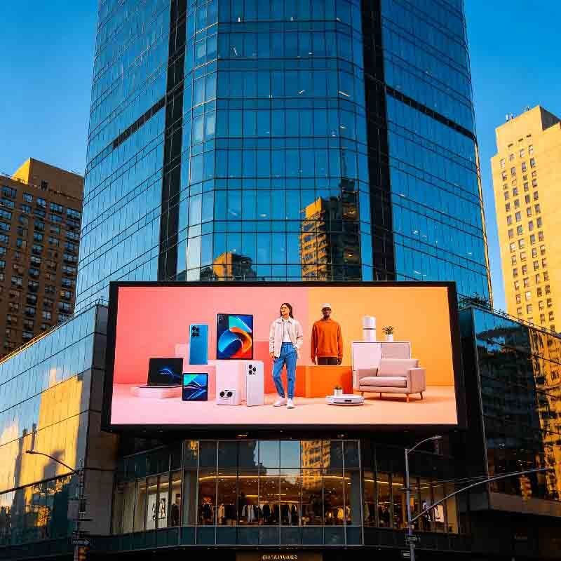 P5 Outdoor LED display screen, shopping mall activity screen, outdoor high protection, high brightness, high durability large screen